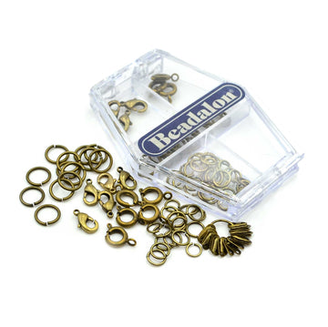 Clasps and Rings Variety Pack- Antique Brass