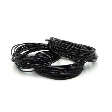 Black- 1.5mm Greek Leather by the Package