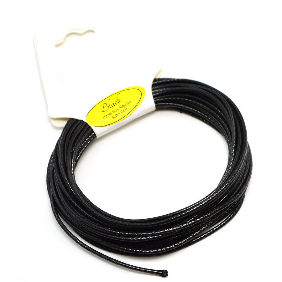 Black Surfer Cord- 1.5mm