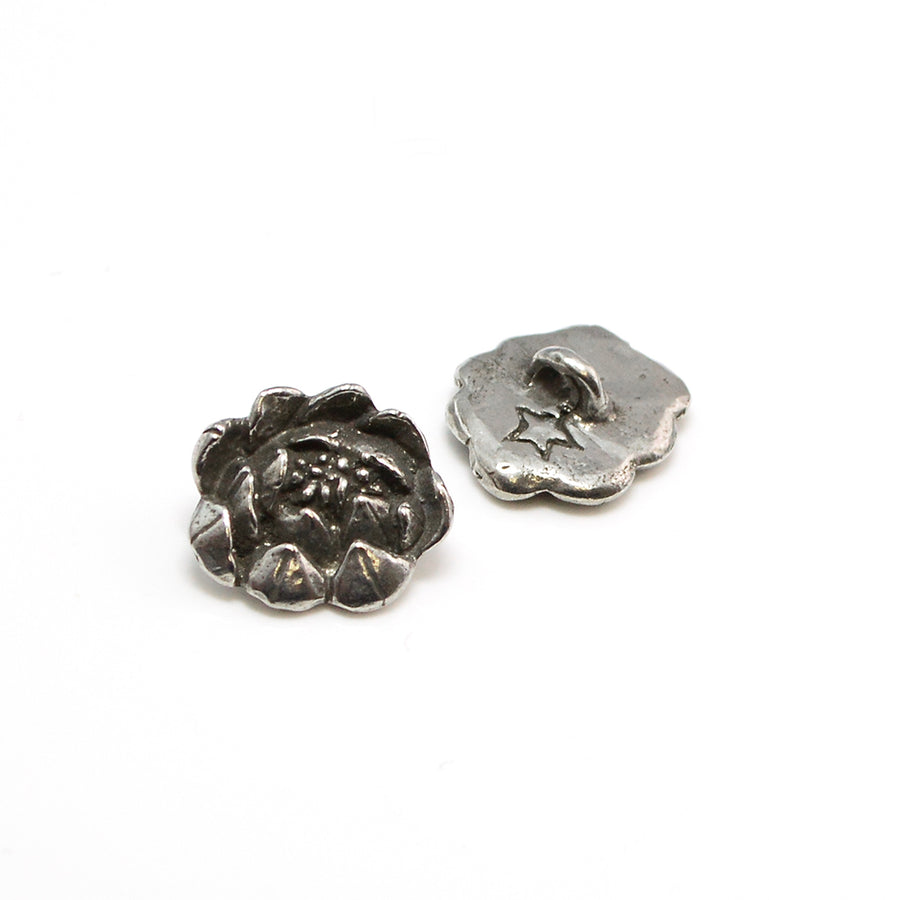 Small Rose- Pewter - Beadshop.com