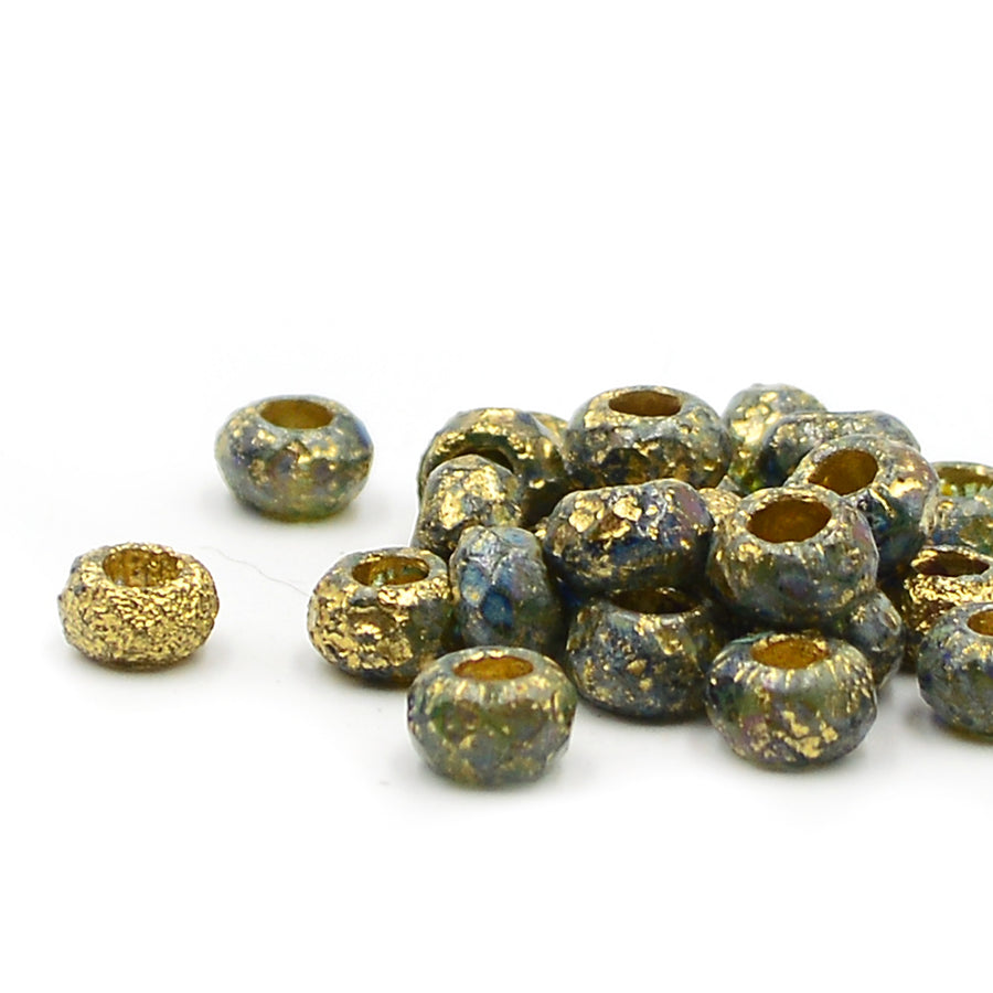 Rollers- Blue Etched Gold