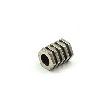 5mm Round Slider- Nut & Bolt- Antique Silver