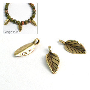 Falling- Brass , Charms - JBB International, Beadshop.com