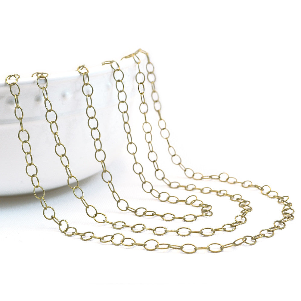 Endless Love- Antique Brass Chain by the Foot – Beadshop.com