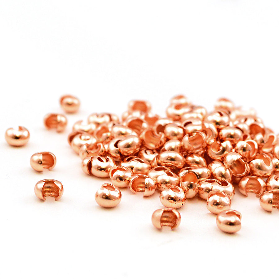 3mm Crimp Covers- Copper