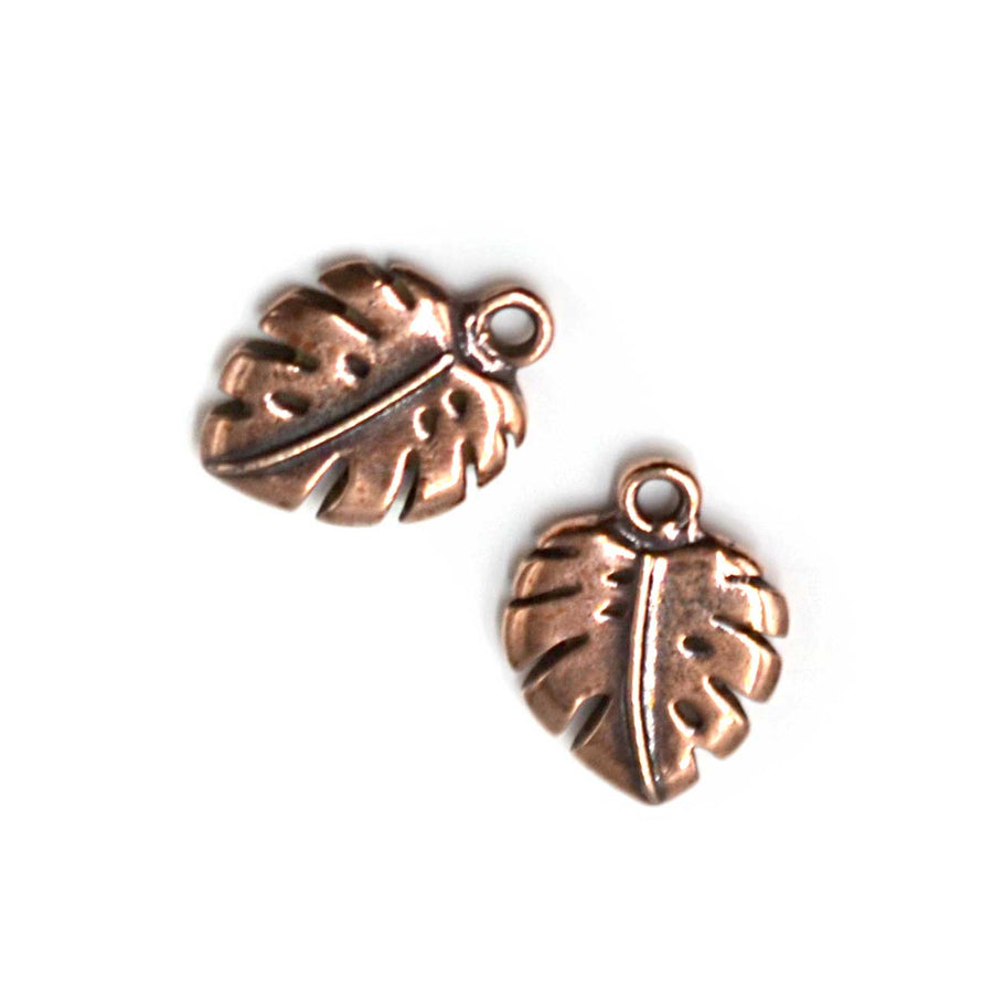 Monstera Charm- Antique Copper