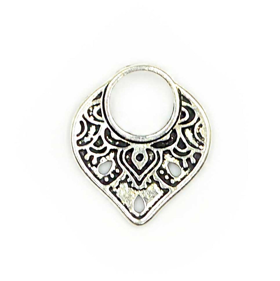 Temple Link- Antique Silver