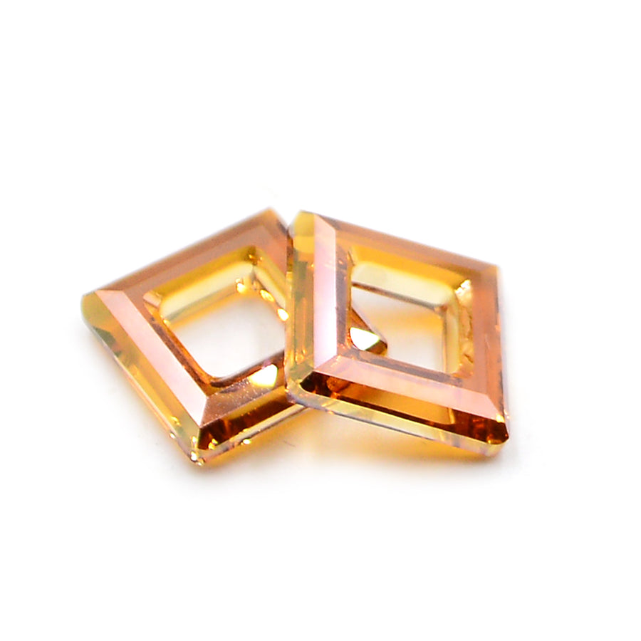 Swarovski 4439,Square Ring- Crystal Copper