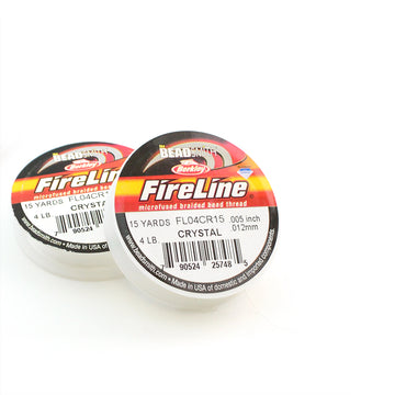 Bundle Of 2 Colors: Fireline Beading Thread, 50 Yards/Spool, 8LB Test,  0.007 Inch - 50YD Clear 50YD 