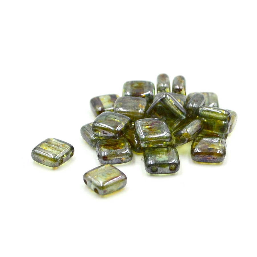 CzechMates Tiles- Luster Transparent Green