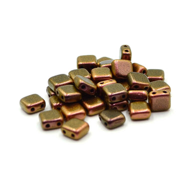 CzechMates Tiles- Polychrome Copper Rose