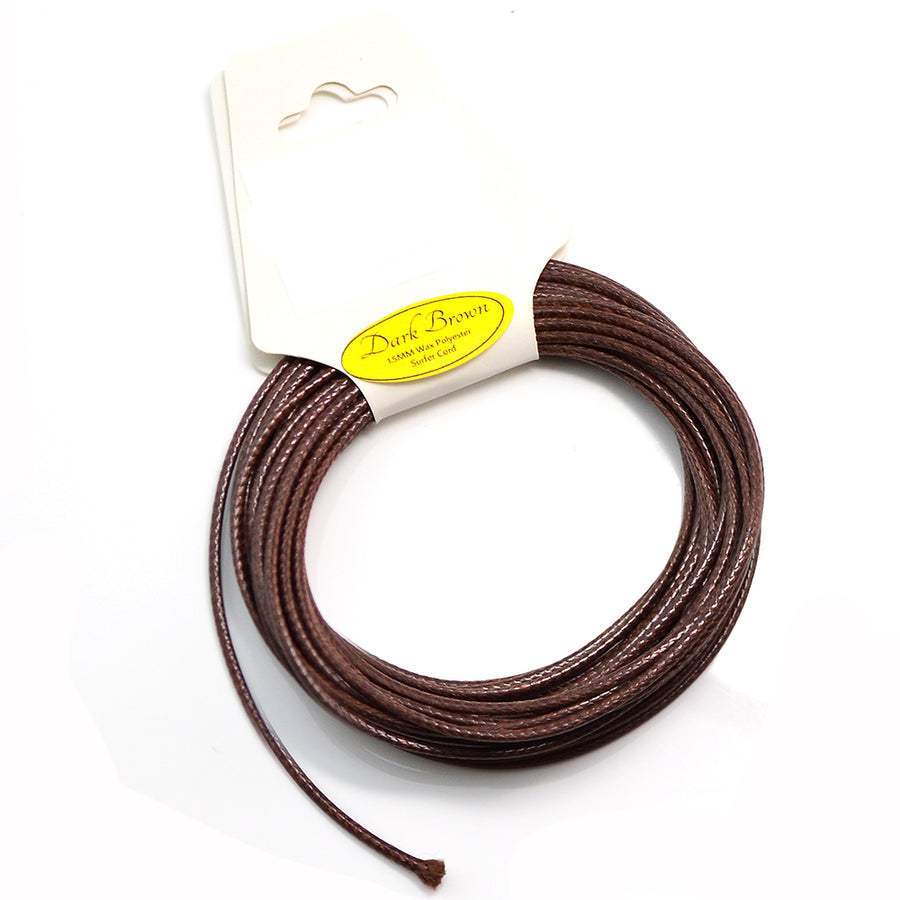 Dark Brown Surfer Cord- 1.5mm