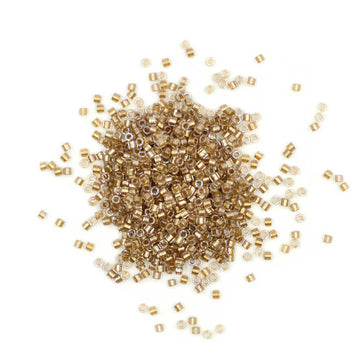 DBC-0907- Delica Sparkle Beige-Lined Crystal Cut 11/0