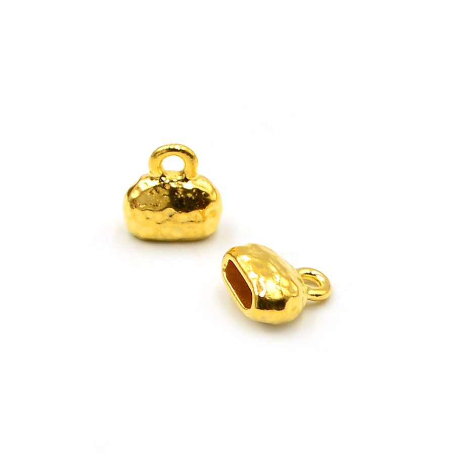 Distressed End Caps- Gold (1 pair)