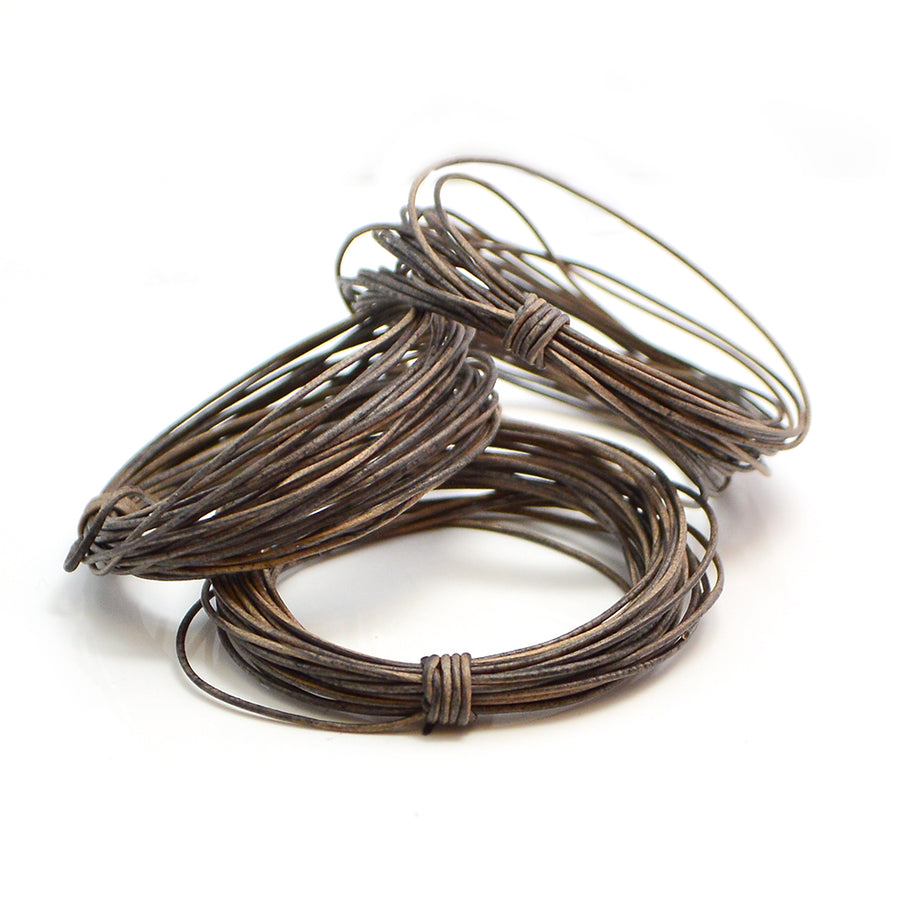 Distressed Grey- 0.5mm Indian Leather by the Yard