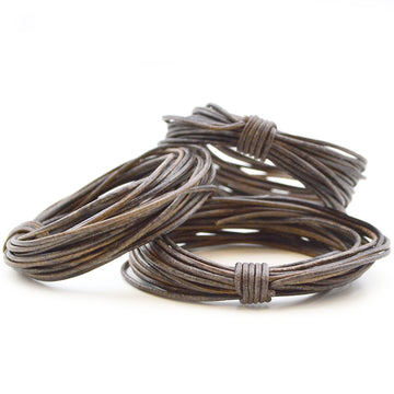 Distressed Grey- 1.0mm Indian Leather by the Yard