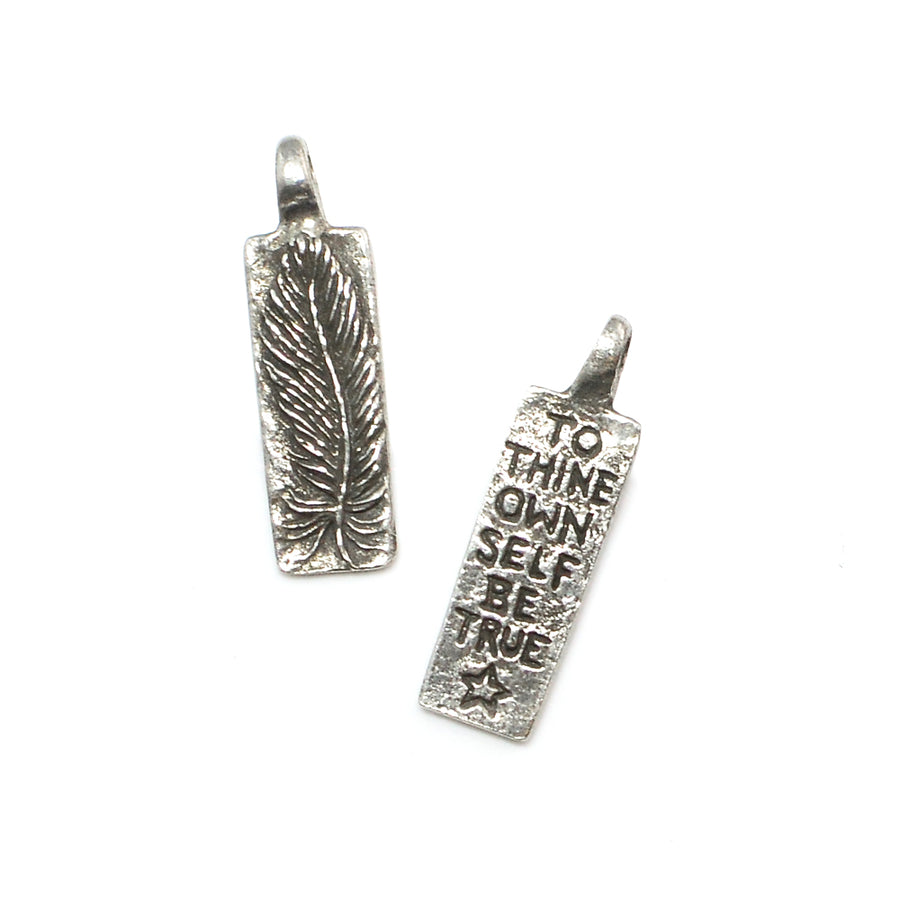 Feather- Pewter - Beadshop.com