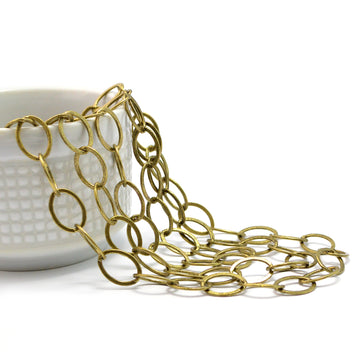 Feel Good- Antique Brass Chain by the Foot