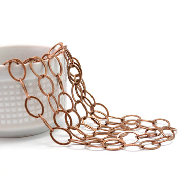 Feel Good- Antique Copper Chain by the Foot
