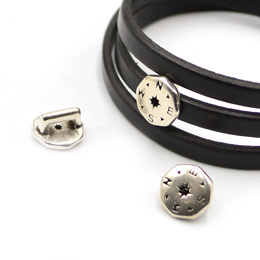 5mm Slider- Finding Clarity- Antique Silver