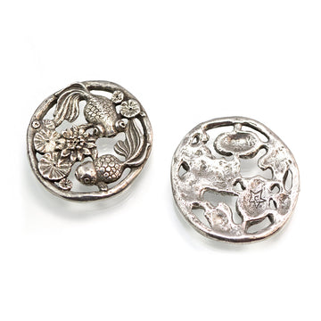 Two Goldfish In A Pond Pendant