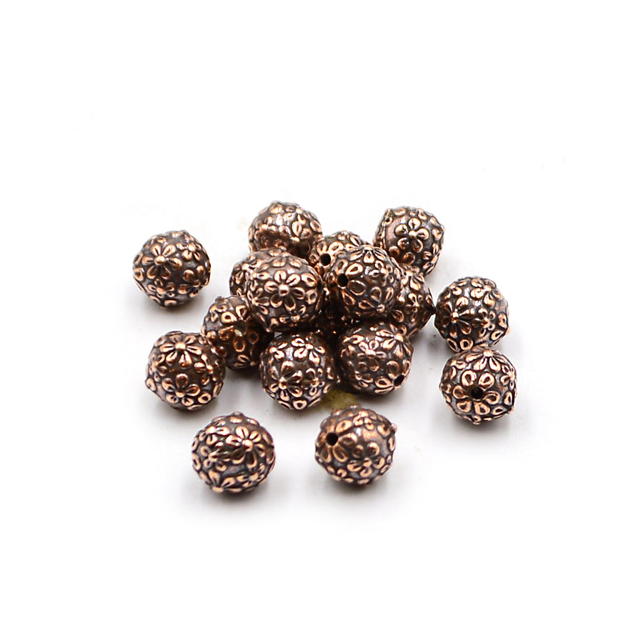 Floral Round- Antique Copper
