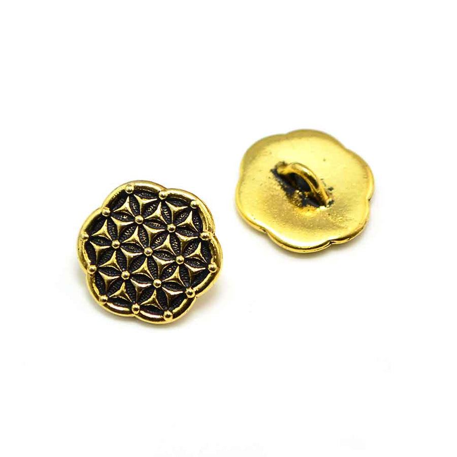Flower of Life- Antique Gold