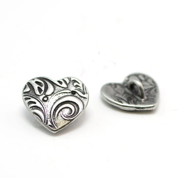 Follow Your Heart- Antique Silver