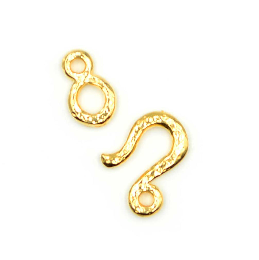 Hammered Hook & Eye- Gold