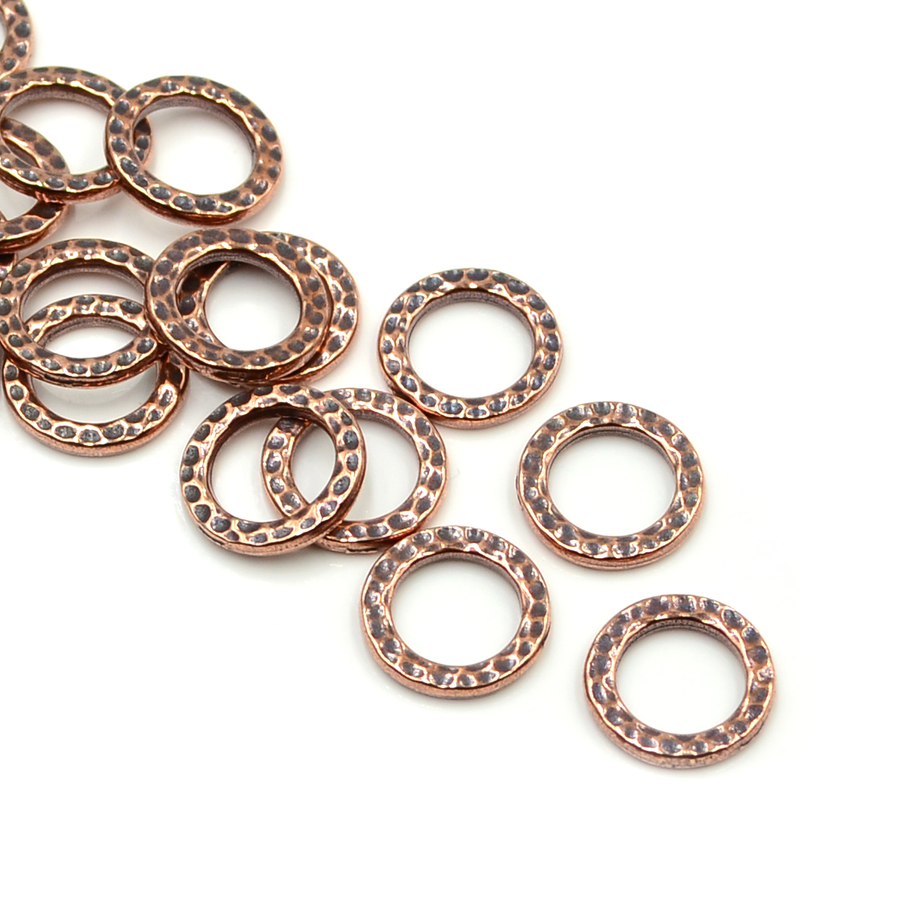 Medium Hammertone Ring- Antique Copper