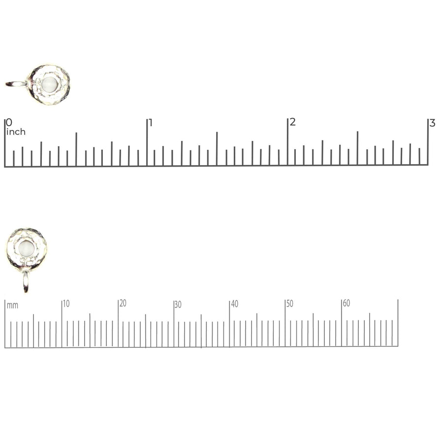 Hammered Spacer Bail- Antique Copper