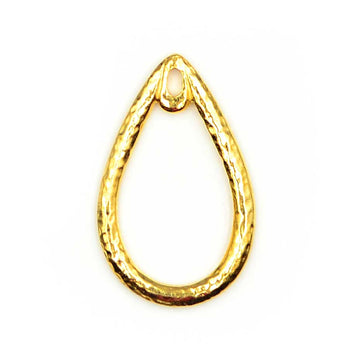 Hammered Teardrop- Gold