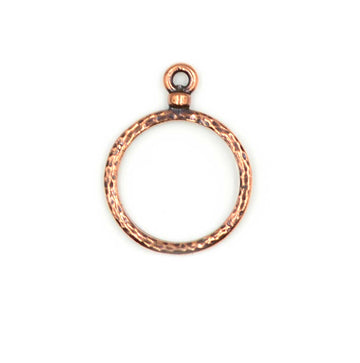 Hammered Hoop- Ant. Copper