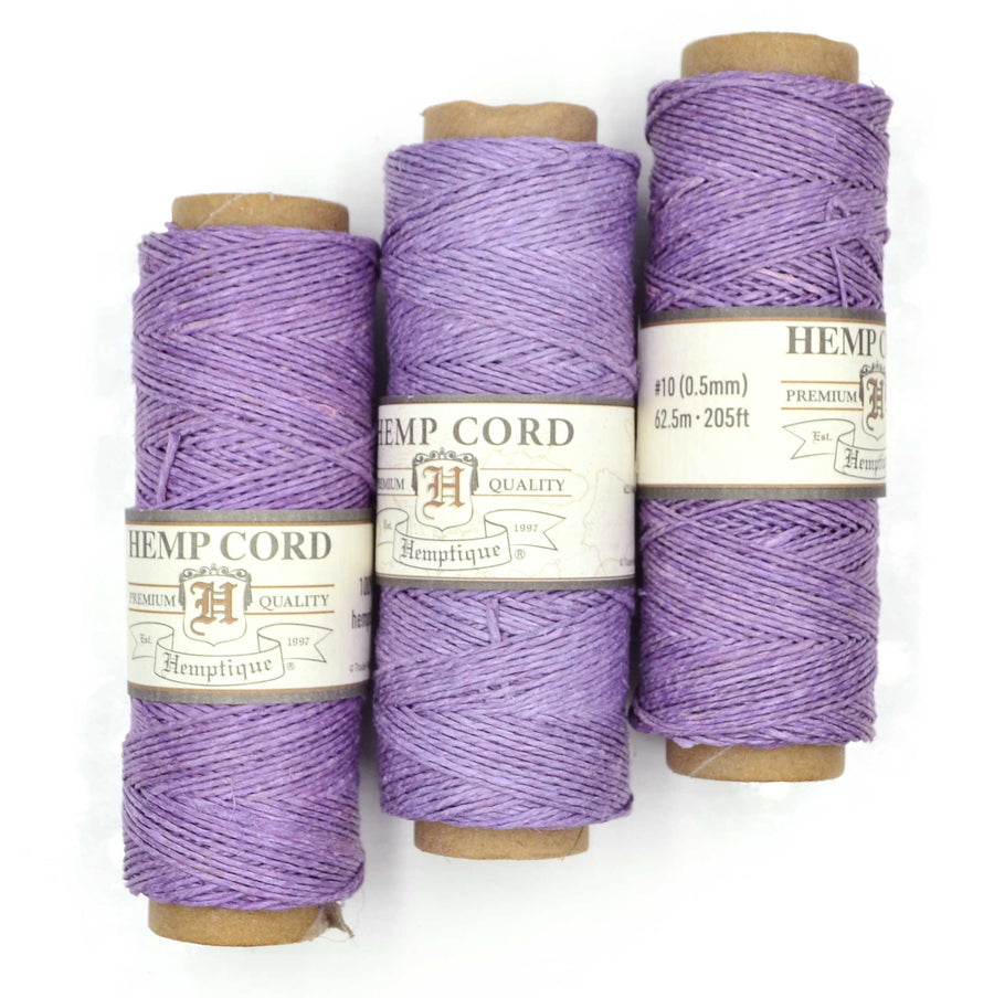 Hemp Cord #10- Lavender