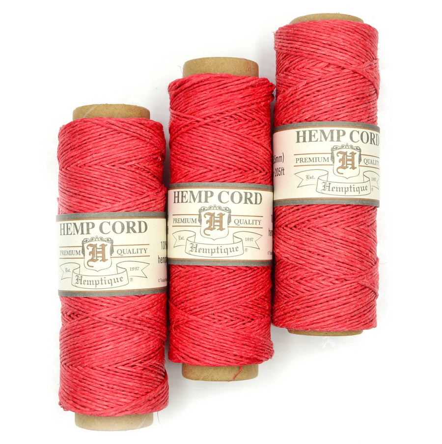 Hemp Cord #10- Red