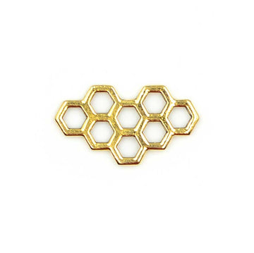Honeycomb Link- Antique Gold