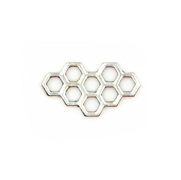 Honeycomb Link- Antique Silver