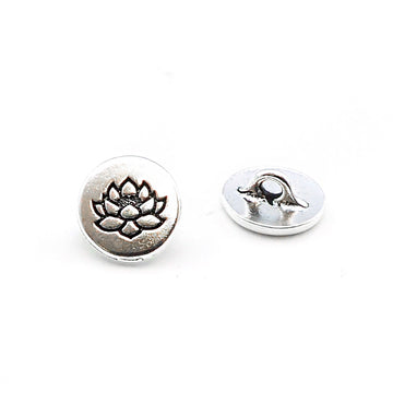 Humble Lotus- Antique Silver - Beadshop.com