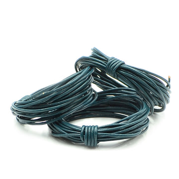 Iris Blue- 1.5mm Indian Leather by the Yard