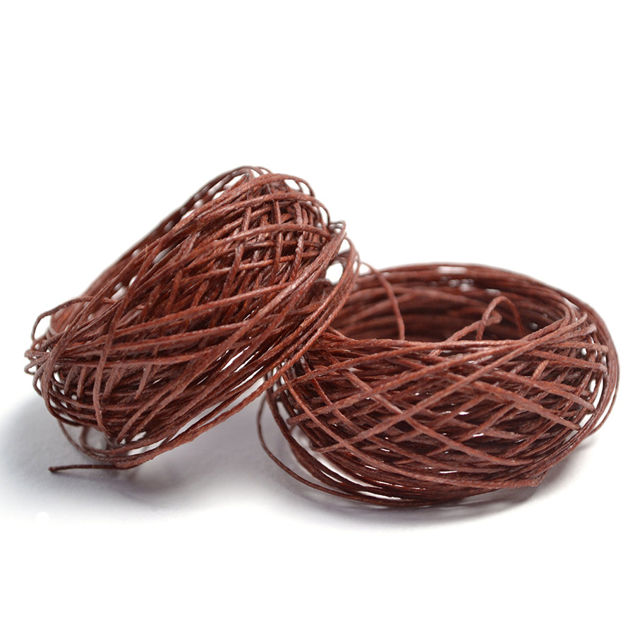 Irish Waxed Linen- Rust - Beadshop.com