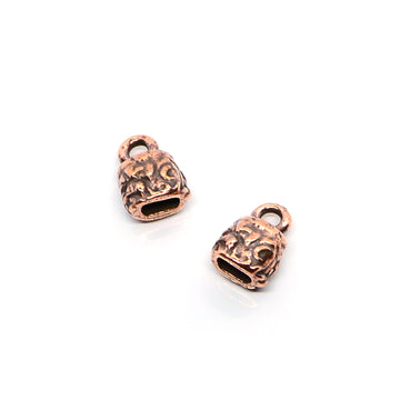 Jardin Ribbon Crimps- Antique Copper (1 pair)