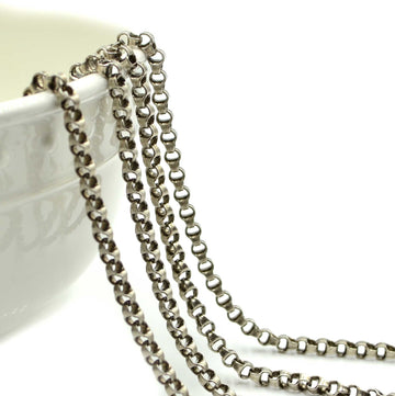 Keyholes- Antique Silver Chain By The Foot