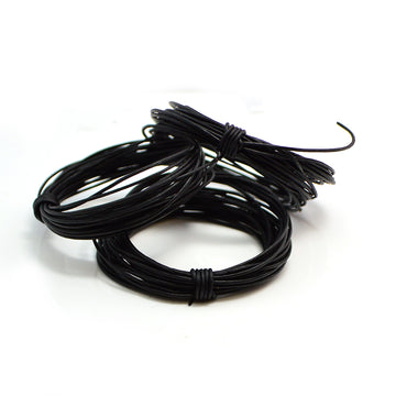 Black- 0.5mm Indian Leather by the Yard