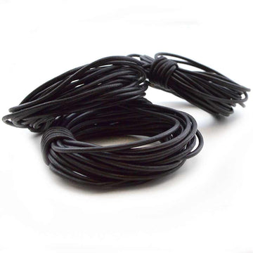 Black- 1.5mm Indian , Leather - Leathercord USA, Beadshop.com