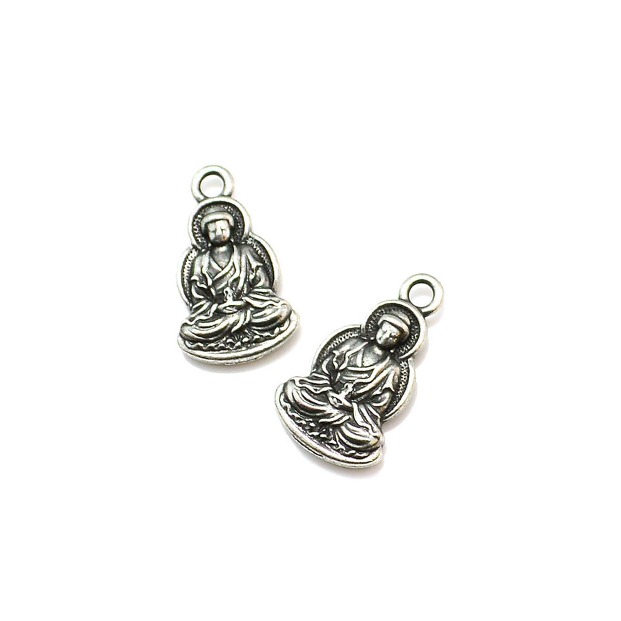 Resting Buddha- Antique Pewter