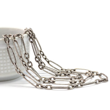 Long View- Antique Silver Chain by the Foot