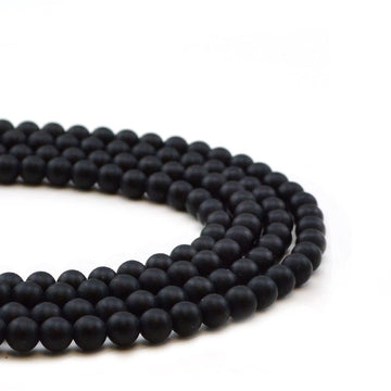 Matte Onyx-6mm - Beadshop.com