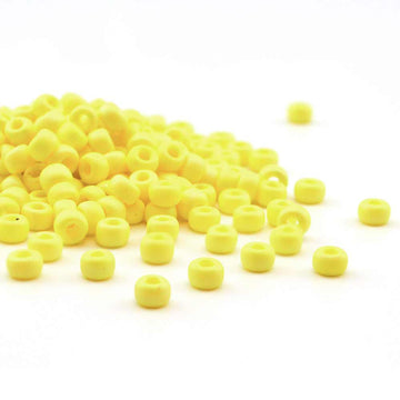 6-404FR-TB Matte Opaque Yellow AB  6/0 - Beadshop.com