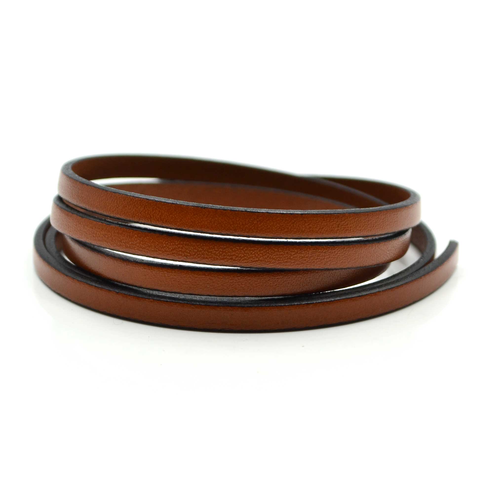 Medium Brown- 5mm Strap Leather by the Yard – Beadshop.com