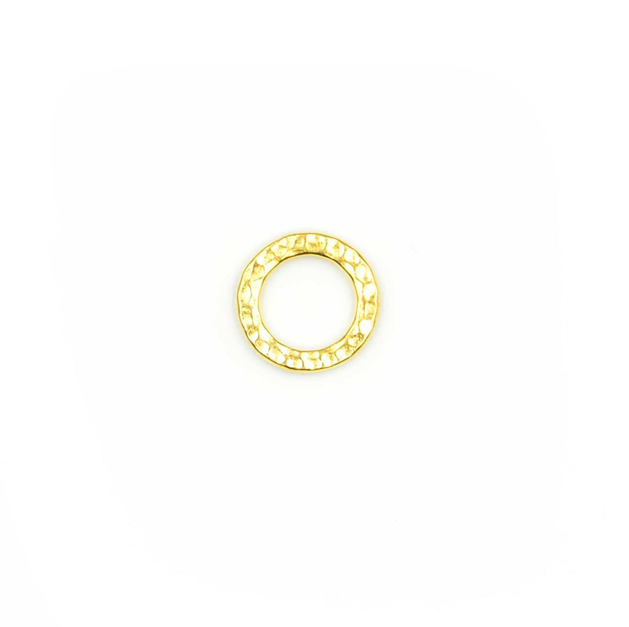 Medium Hammertone Ring- Gold